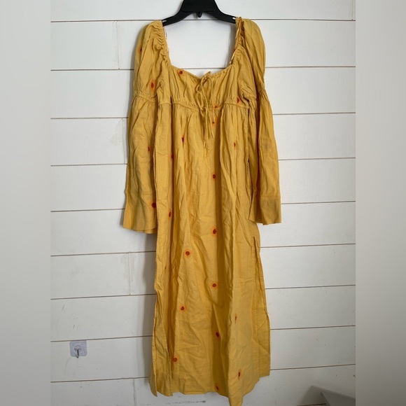 NWOT free people Emory Embroidered Midi Dress - Picture 11 of 12